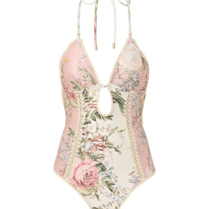 ZIMMERMANN BIKINI WITH PLUNGING NECKLINE 270509