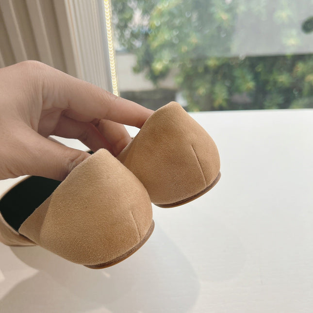 SL GEMMA BALLET FLAT CAMEL SUEDE