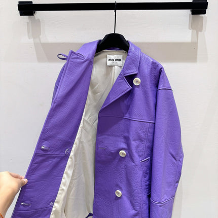 MIUMIU LEATHER JACKET STYLE 844