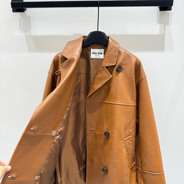 MIUMIU LEATHER JACKET STYLE 845