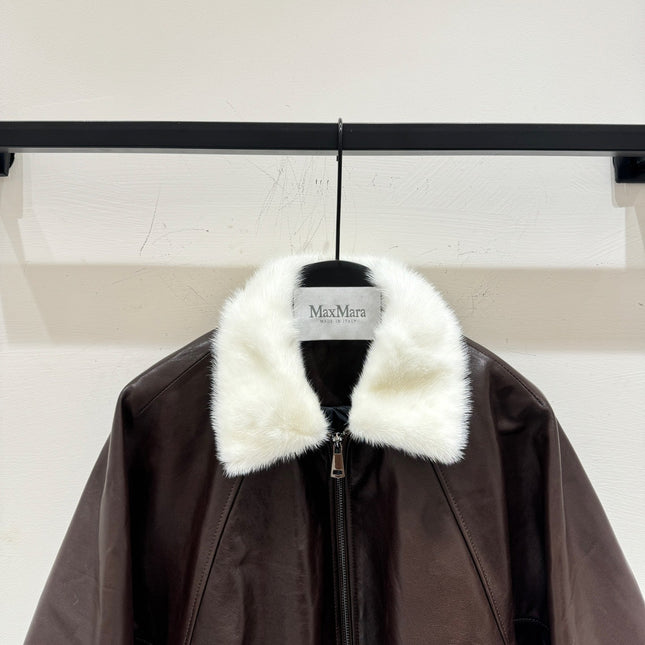 MAX MARA 25S SHORT SHEARLING COAT 169