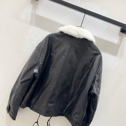 MAX MARA 25S SHEEPSKIN AND MINK FUR COAT 154