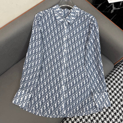 DIOR SHIRTS MONOCHROME PRINTED FABRIC 266699