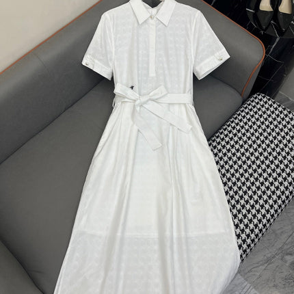 DIOR LONG SHIRT DRESS 25S IN COTTON JACQUARD 266617