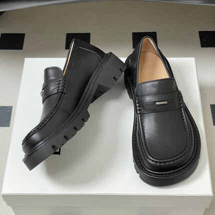LOEWE 26S LOAFER IN BLACK CALFSKIN