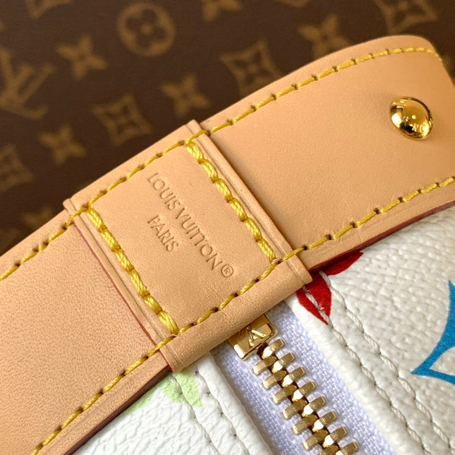 LV 26S ALMA BB BAG 23 IN WHITE MONOGRAM CANVAS