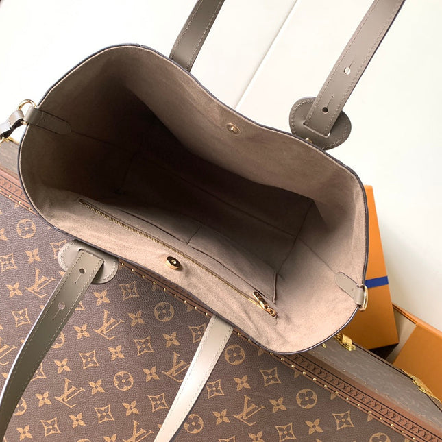 LV ALL IN ONE SHOULDER BAG 56 IN BROWN CALFSKIN