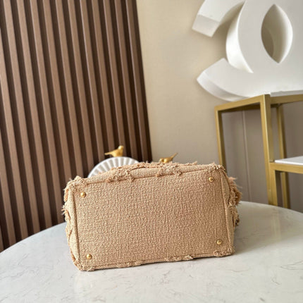 CHANEL 25S TOTE BAG 48 IN BEIGE FABRIC