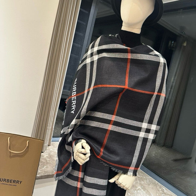 BBR SCARF 220 CM IN WOOL MIX SILK 490014