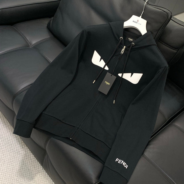 FENDI 26S ZIP-UP HOODIE 185