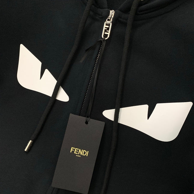 FENDI 26S ZIP-UP HOODIE 185