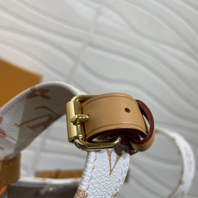 LV ATLANTIS BB 17 IN WHITE MONOGRAM COATED CANVAS