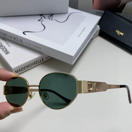 TRIOMPHE SUNGLASSES 548596 IN METAL BLACK LENSES