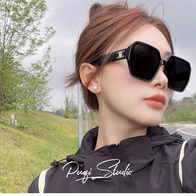 TRIOMPHE SUNGLASSES 552772 IN BLACK ACETATE