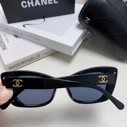 CAT EYE SUNGLASSES 632701 IN BLACK ACETATE EMBOSSED PEARL
