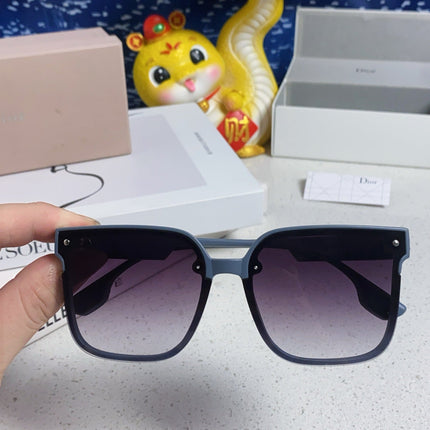 MONTAIGNE SUNGLASS 560861 IN TAN BLUE ACETATE
