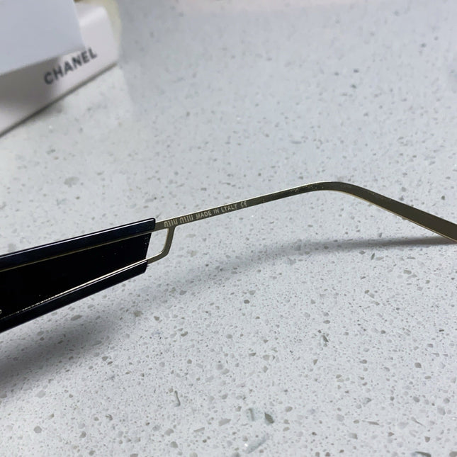 LOGO SUNGLASSES 560866 IN GOLD METAL BLACK LENS
