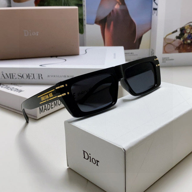 SIGNATURE SUNGLASS 571588 IN BLACK ACETATE