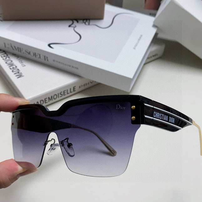 OBLIQUE SUNGLASS 571601 IN BLACK METAL