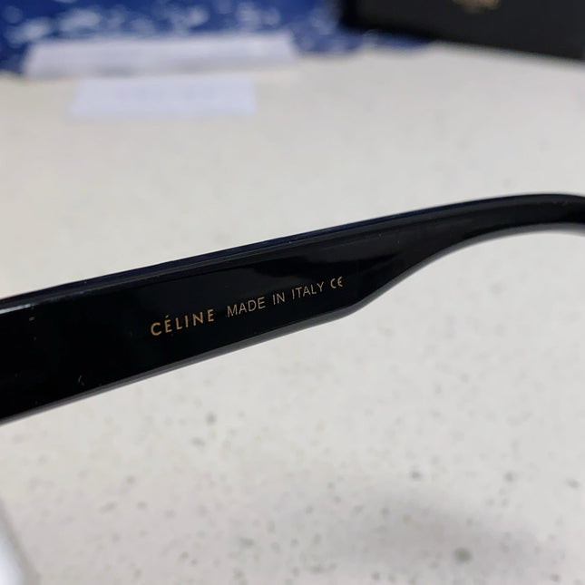 TRIOMPHE SUNGLASS 538534 IN BLACK ACETATE