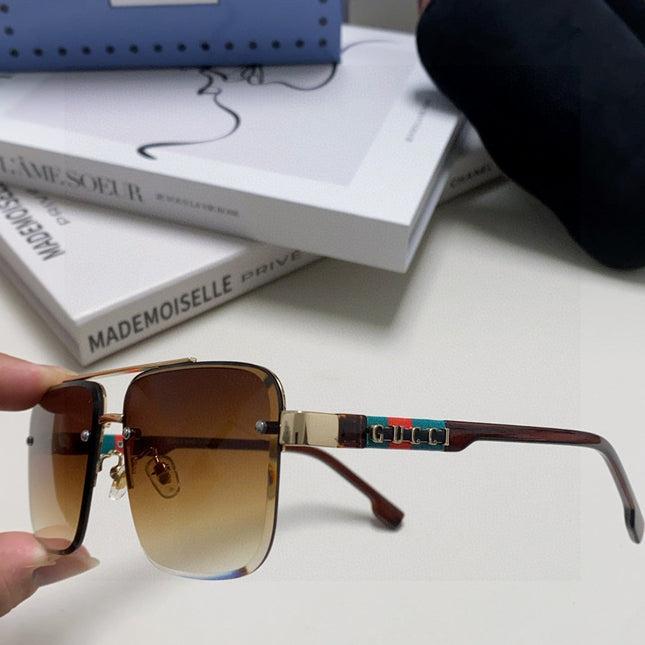 RECTANGULAR FRAME SUNGLASSES 576873 IN METAL