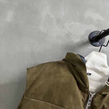 PRADA 25S SUEDE DOWN VEST 386