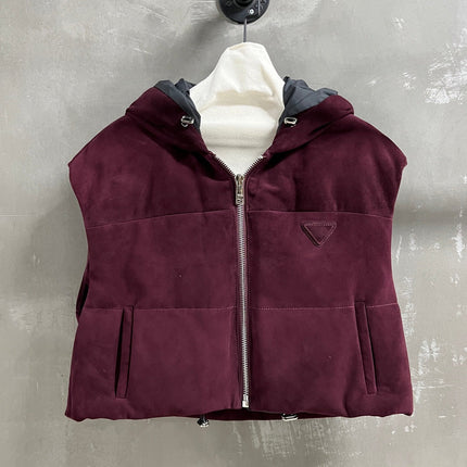 PRADA 25S SUEDE DOWN VEST 385