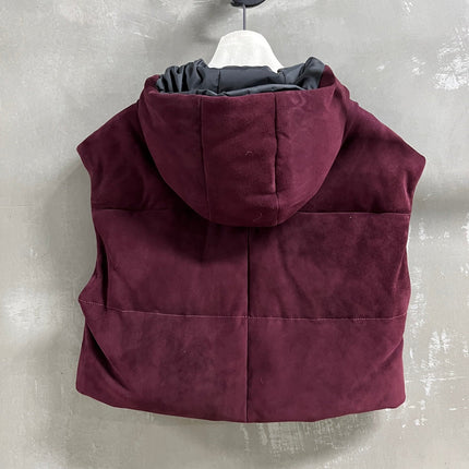 PRADA 25S SUEDE DOWN VEST 385
