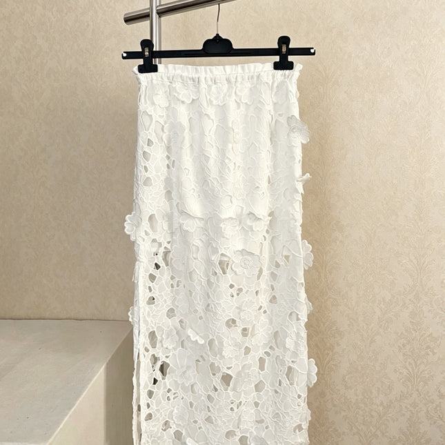 ZIMMERMANN 26S LACE MIDI SKIRT STYLE 14