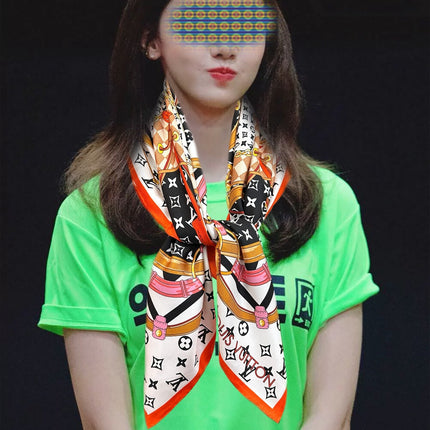 LV SCARF 90 CM IN SILK 729071