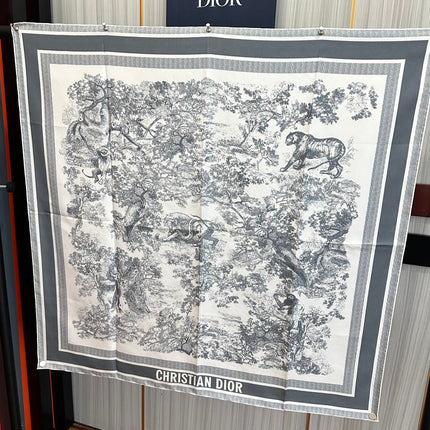 DIOR 26S SCARF 90CM IN SILK 313454