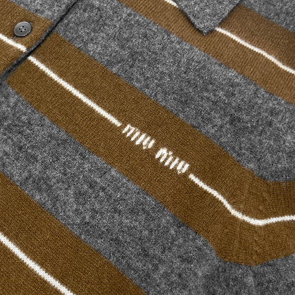 MIUMIU KNIT POLO SHIRT STYLE 778