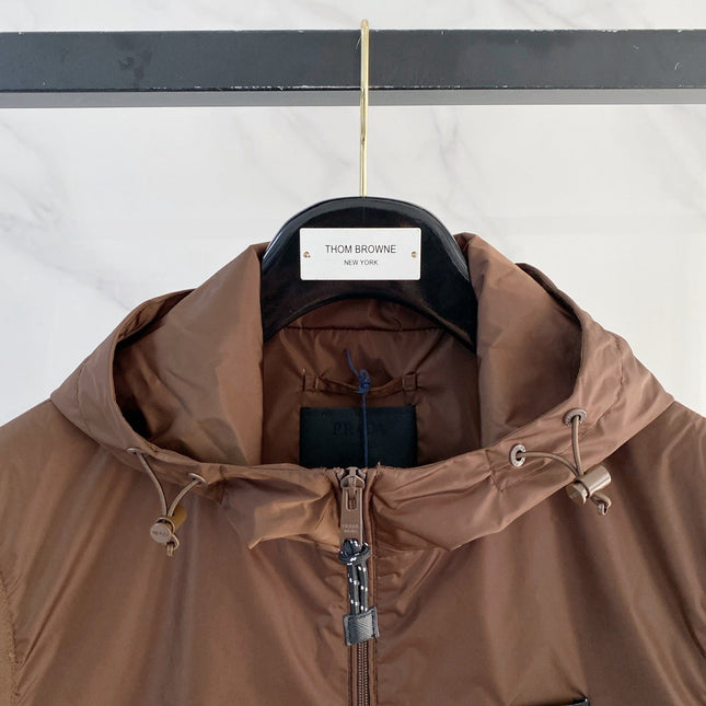 PRADA 26S SLEEVELESS HOODED JACKET 785