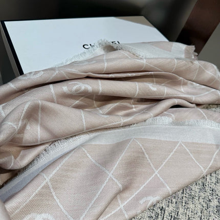 CHANEL 26S SCARF 140 IN WOOL AND SILK 309961