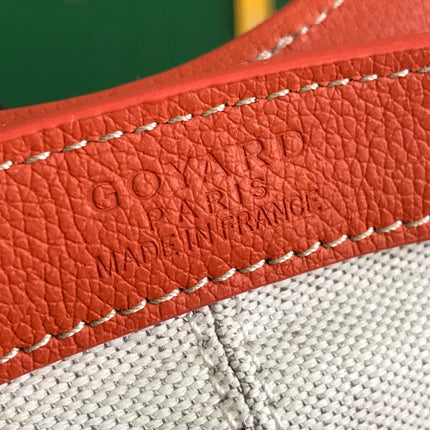 GOYA 26S BELUGA MINI BAG 23MM IN RED ORANGE GOYARDINE CANVAS AND CALFSKIN