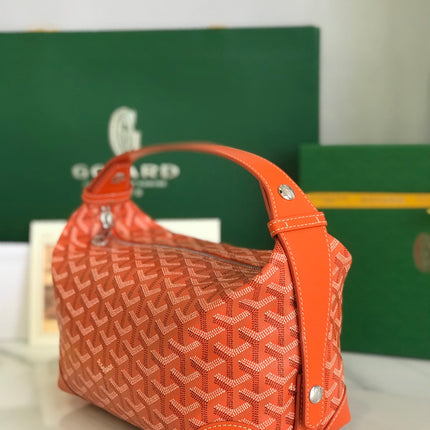 GOYA 26S BOEING 25MM IN ORANGE GOYARDINE CANVAS AND CALFSKIN