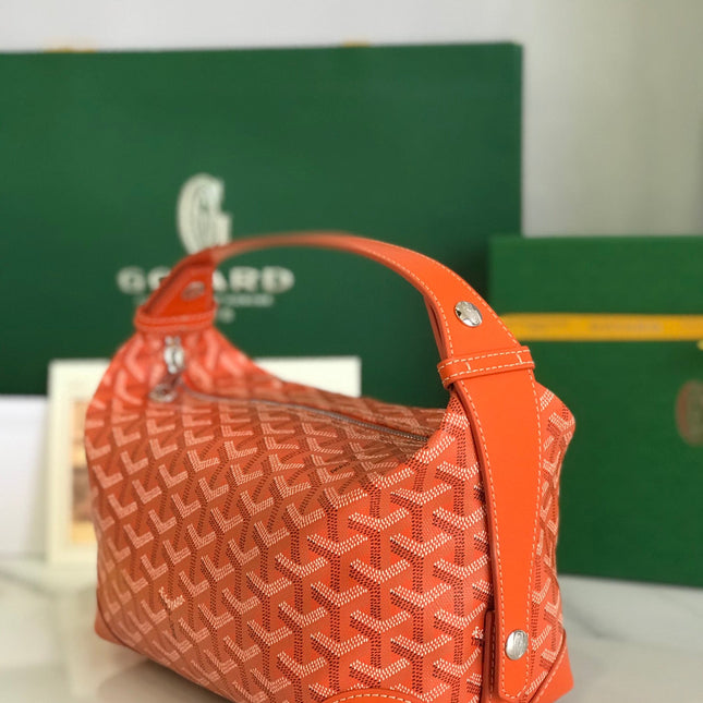 GOYA 26S BOEING 25MM IN ORANGE GOYARDINE CANVAS AND CALFSKIN
