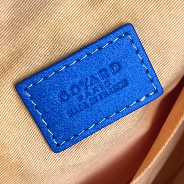 GOYA 26S BOEING 25MM IN DARK BLUE GOYARDINE CANVAS AND CALFSKIN
