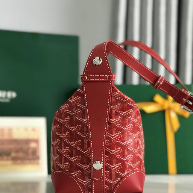 GOYA 26S BOEING 25MM IN DARK RED GOYARDINE CANVAS AND CALFSKIN
