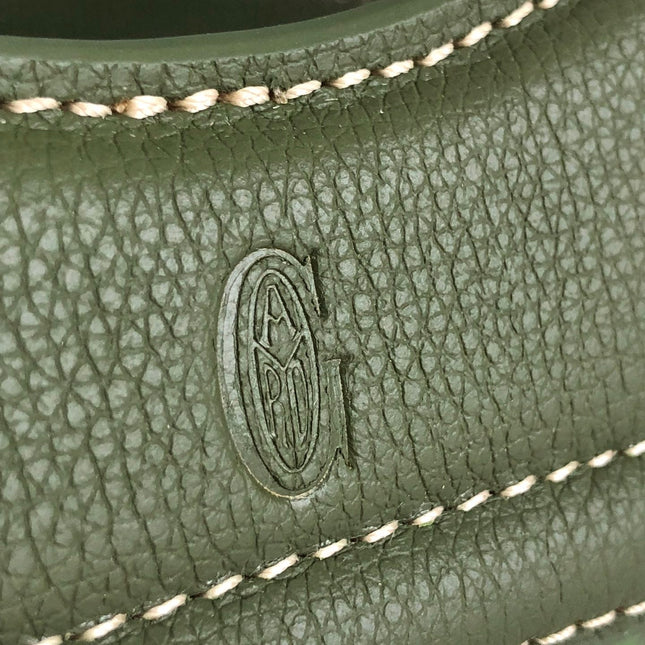 GOYA 26S BELUGA MINI BAG 23MM IN DARK OLIVE GREEN GOYARDINE CANVAS AND CALFSKIN