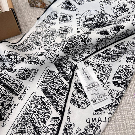 DIOR 26S SCARF 110CM IN SILK 262831