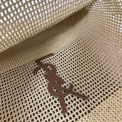 RAFFIA ICARE 55 BEIGE BROWN STRAW