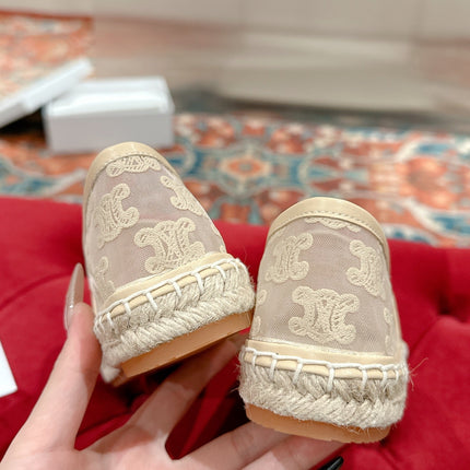 ESPADRILLES IN BEIGE MESH