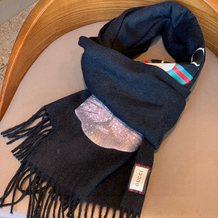 GUCCI 25S SCARF 180 IN CASHMERE 583605