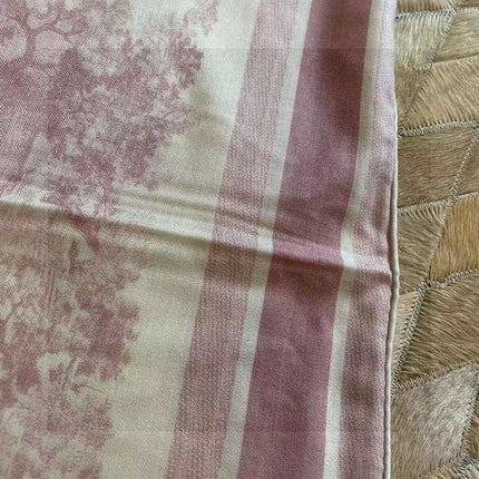DIOR SCARF 110 CM IN COTTON-SILK FABRIC 730607