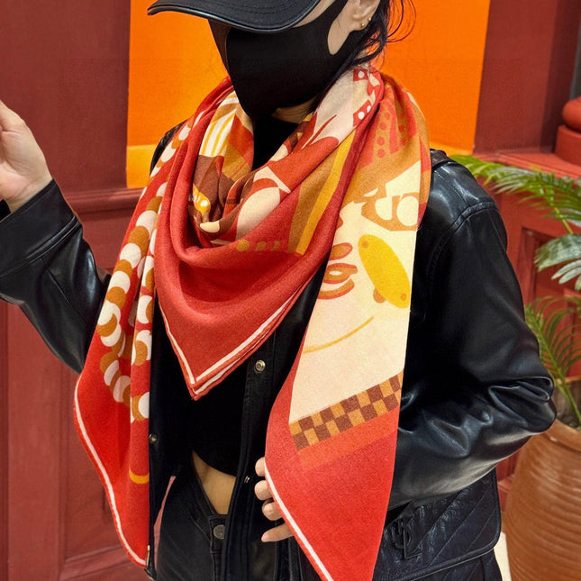 HERMES 25S SCARF 140 IN SILK 854764