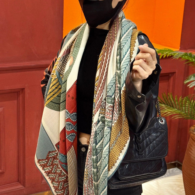 HERMES 25S SCARF 140 IN SILK 854806