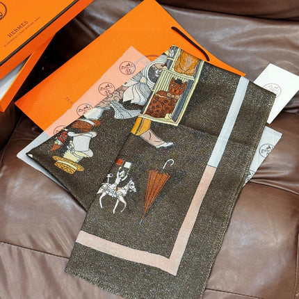 HERMES 25S SCARF 200 IN SILK 856441