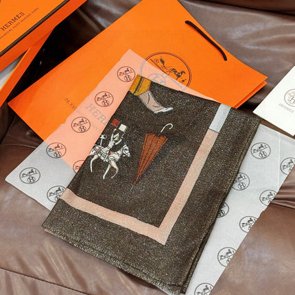 HERMES 25S SCARF 200 IN SILK 856441