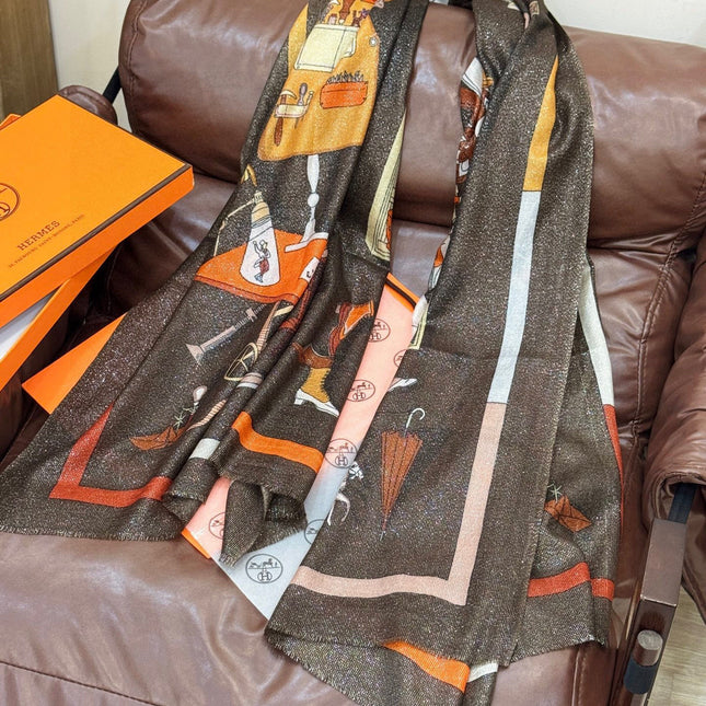 HERMES 25S SCARF 200 IN SILK 856441